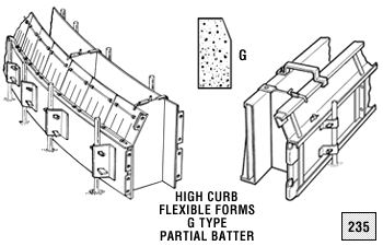 High curb flexible forms - illustration