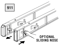 Optional sliding nose - illustration