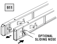 Sliding nose option - illustration