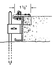 Small ledge form holder - illustration