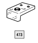 Small ledge form holder - closeup